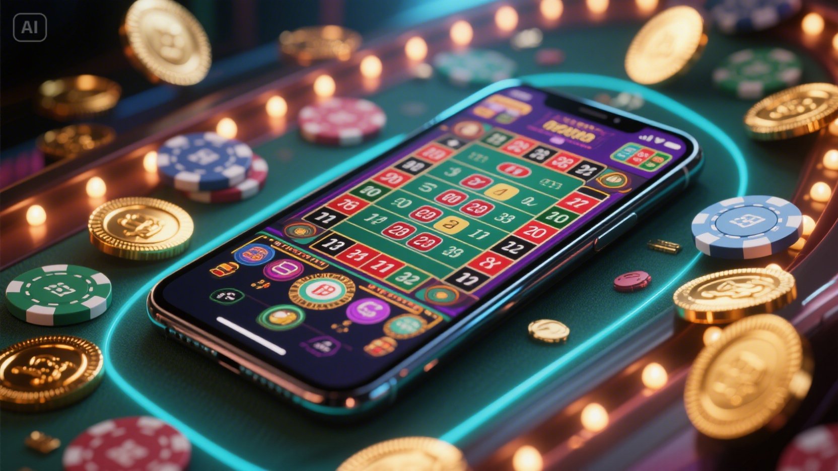 Casino lucky spin win game desktop and mobile interfaces